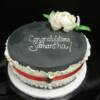 Ivory Ruffles and Gardenia Wedding Shower Cake. 