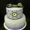 2 tier Ombre Purple Sweet 16 Birthday Cake