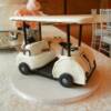 Side view of the Sculpted Golf Cart Groom's Cake