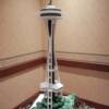 Seattle Spaceneedle replica Wedding Cake.
This cake was made to 1/120th scale of the real tower in Seattle for a wedding being held in Penticton.