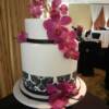 2 tier Damask cake