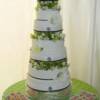 The most important wedding cake that we have made to date- my own!!! 
This cake was 11 tiers with both sugar and fresh flowers used throughout the cake. 