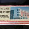 A 10"X 20" sheet cake made for a grand opening of a local building. 