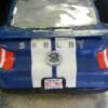 The back end of the 2011 Shelby Cobra. All of the windshields are made out of sugar...this cake is completely edible!