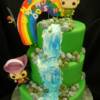 Closer view of the Peter Pan Birthday cake.