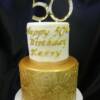50th Birthday 2 tier cake