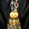 Nightmare Before Christmas Birthday Cake. The top figurines were hand sculpted out of dark and white chocolate. 