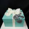 Tiffany & Co. Box Birthday cake with edible charms that replicated the real charms found at Tiffanys!
