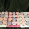 Pink and Purple Cupcakes for a 7 yr olds birthday party. 