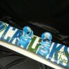Sculpted Canucks Snowboard cake for 50th birthday celebration.
This cake was made for Rhea who turned 50 and celebrated with this surprise Vancouver Canucks snowboard.