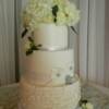 3 tier round Victorian Wedding Cake.