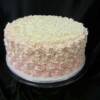 Pink Ombre Buttercream Piped Celebration Cake. 