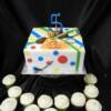 Sports themed Birthday Cake with Cupcakes