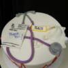 Nurse themed celebration cake.